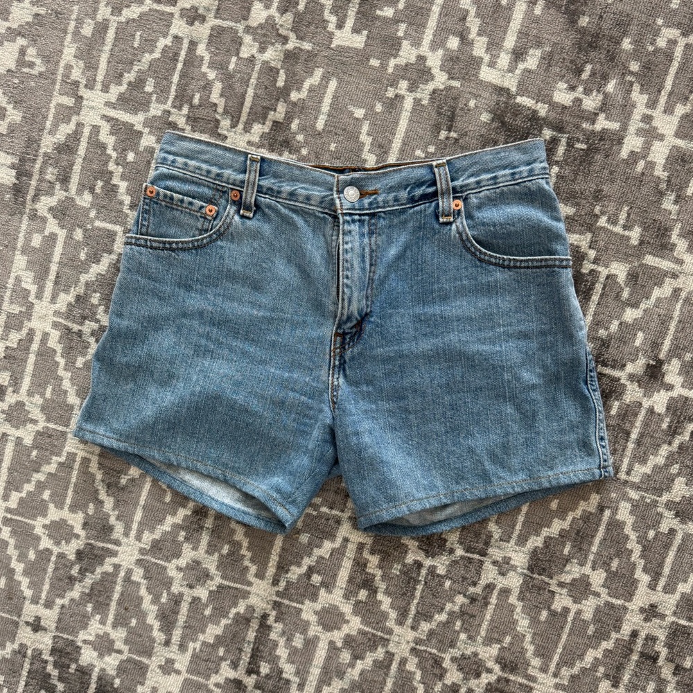 Levi's Relaxed Fit Shorts Blue Jean Denim Classic Cut-Off Style 550